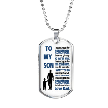 Father Son Pendant Necklace From Father Birthday Gifts, Christmas Gift Idea for